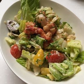 Gluten-free lobster salad from Le Petit Paris